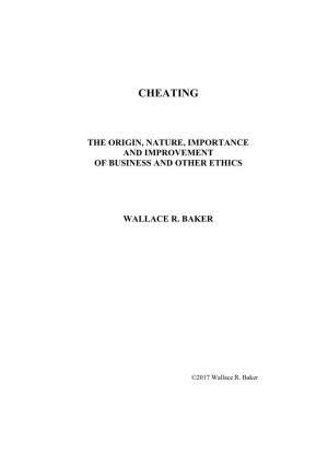 The Origin, Nature, Importance and Improvement of Business and Other Ethics