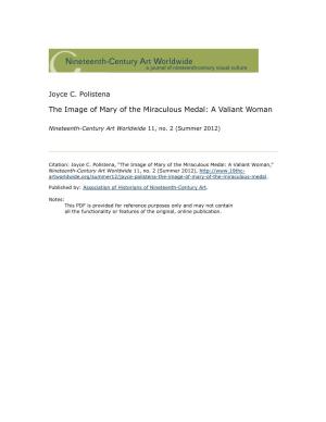 The Image of Mary of the Miraculous Medal: a Valiant Woman