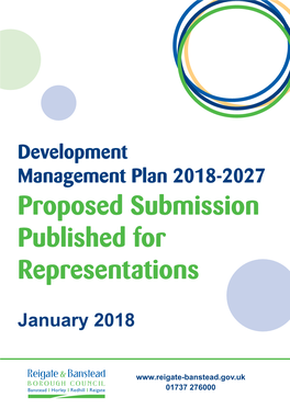 Proposed Submission Published for Representations