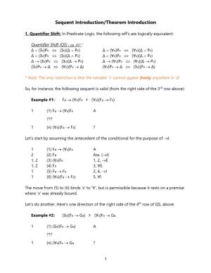 Sequent and Theorem Introduction