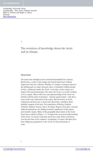 The Evolution of Knowledge About the Arctic and Its Climate
