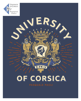 Of Corsica Pasquale Paoli a University in the Heart of the Mediterranean