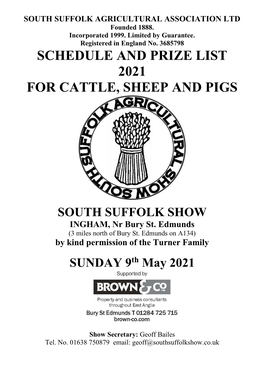 Cattle, Sheep and Pig Schedule 05