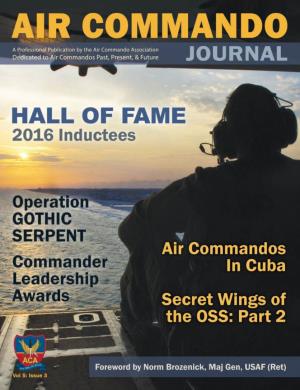 Air Commando Journal May Be Reproduced Provided the Source Is Credited