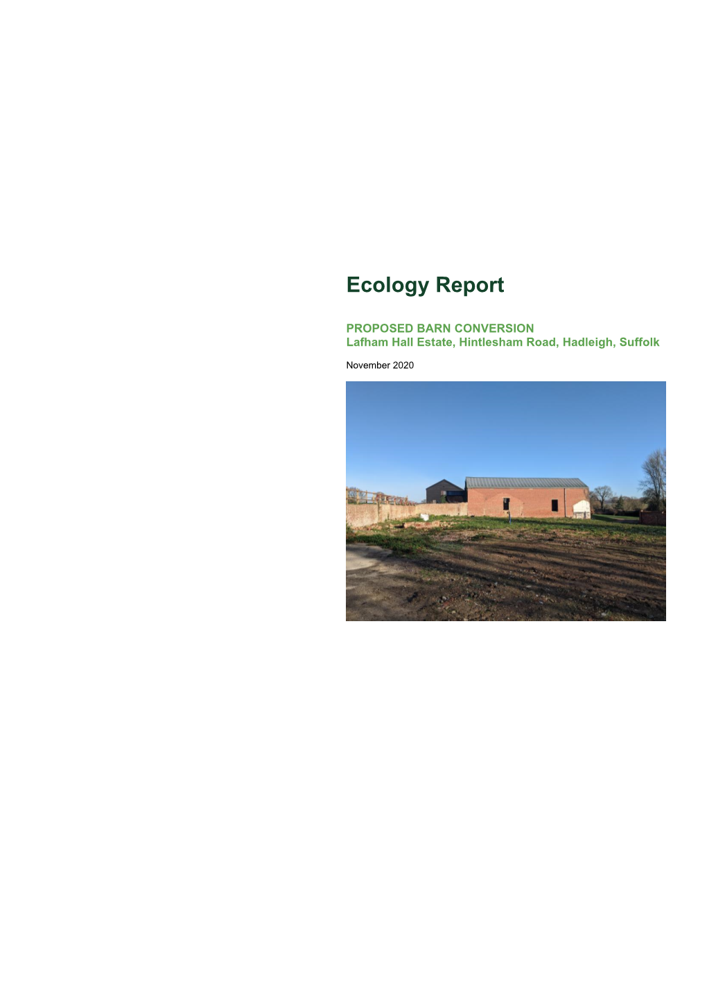 Ecology Report