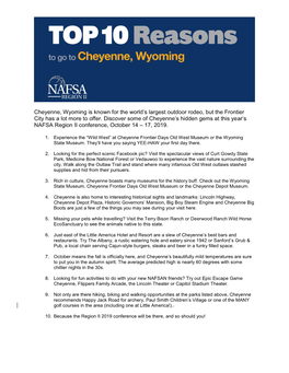 Learn More About Cheyenne, Wyoming