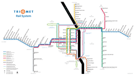 Rail System Map with Bus Transfers