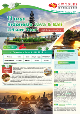 Indonesia Java & Bali
