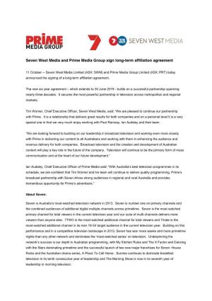 SWM and Prime Media Group Sign Agreement