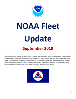 NOAA Fleet Update September 2019