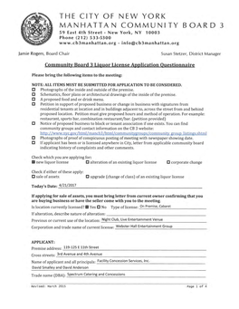 07- 119-125 East 11Th Street Questionnaire.Pdf