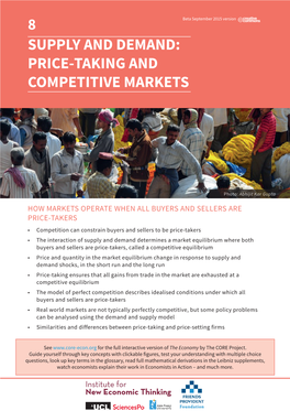 Price-Taking and Competitive Markets