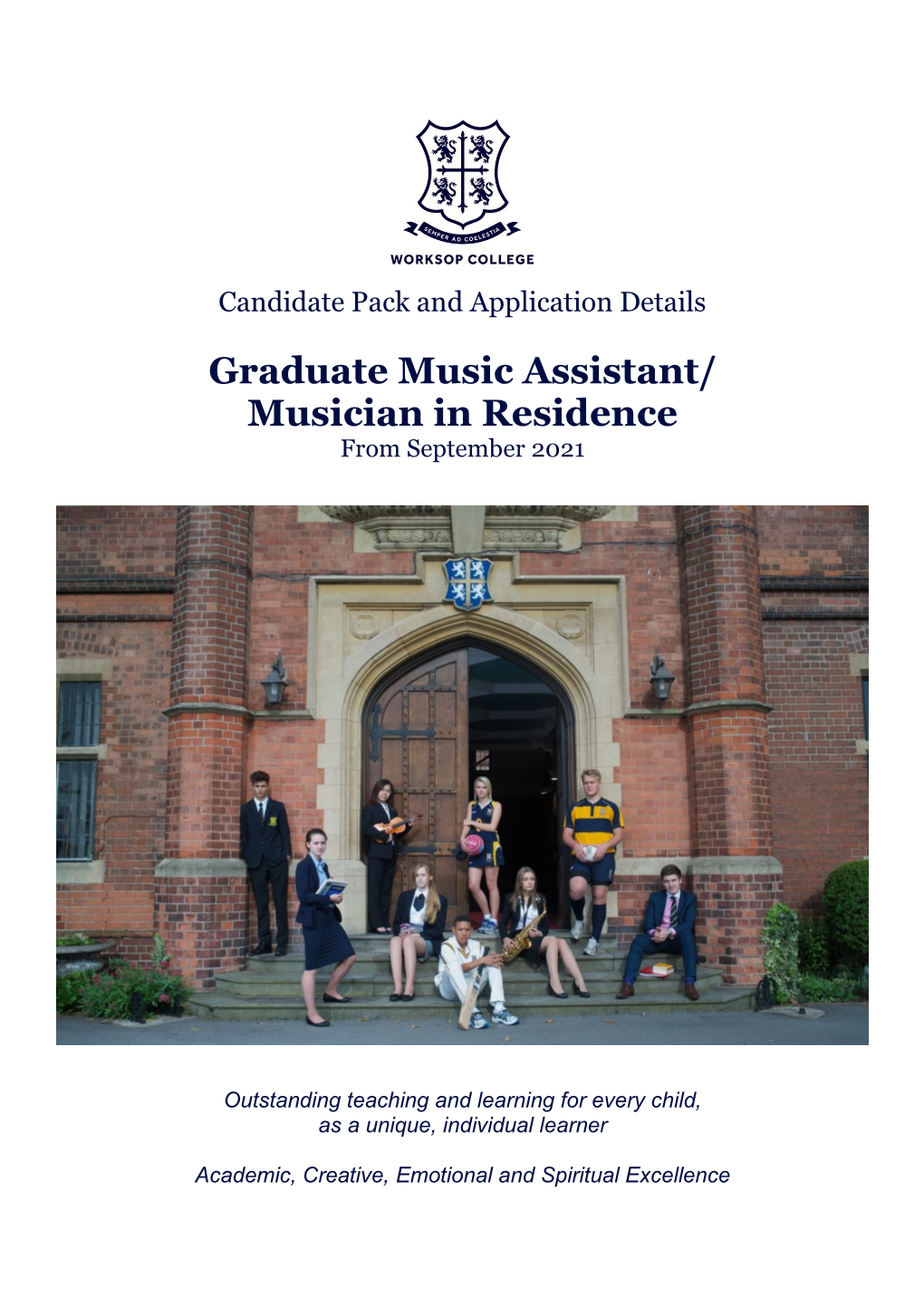 Graduate Music Assistant/ Musician in Residence from September 2021