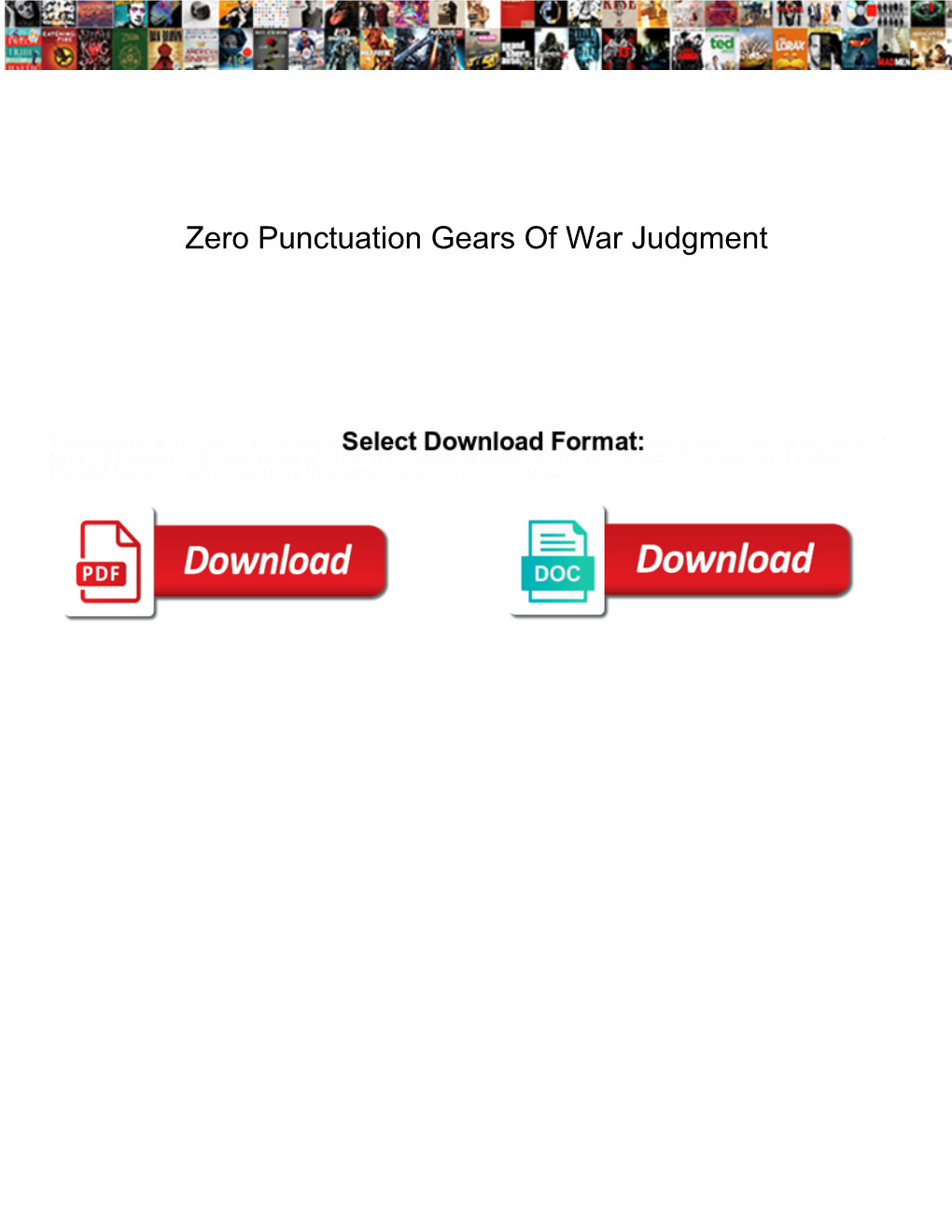 Zero Punctuation Gears of War Judgment Nicad