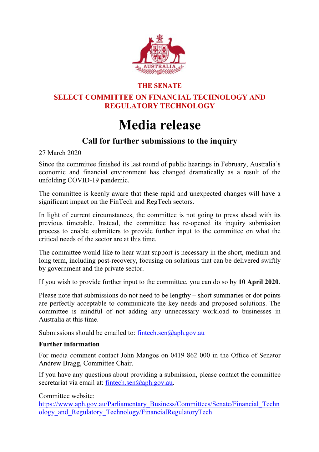 Media Release