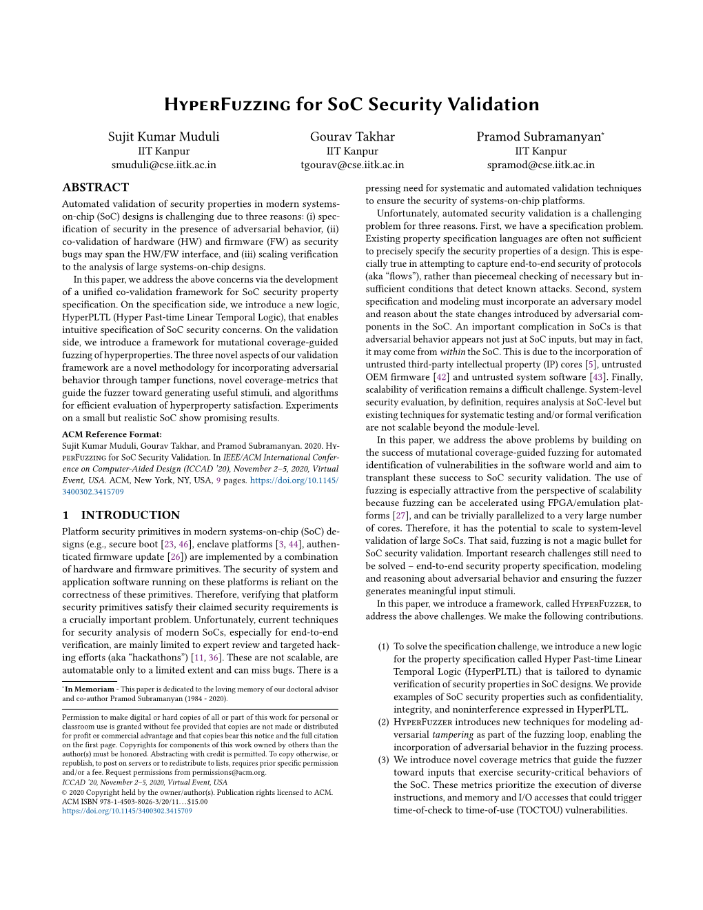 Hyperfuzzing for Soc Security Validation