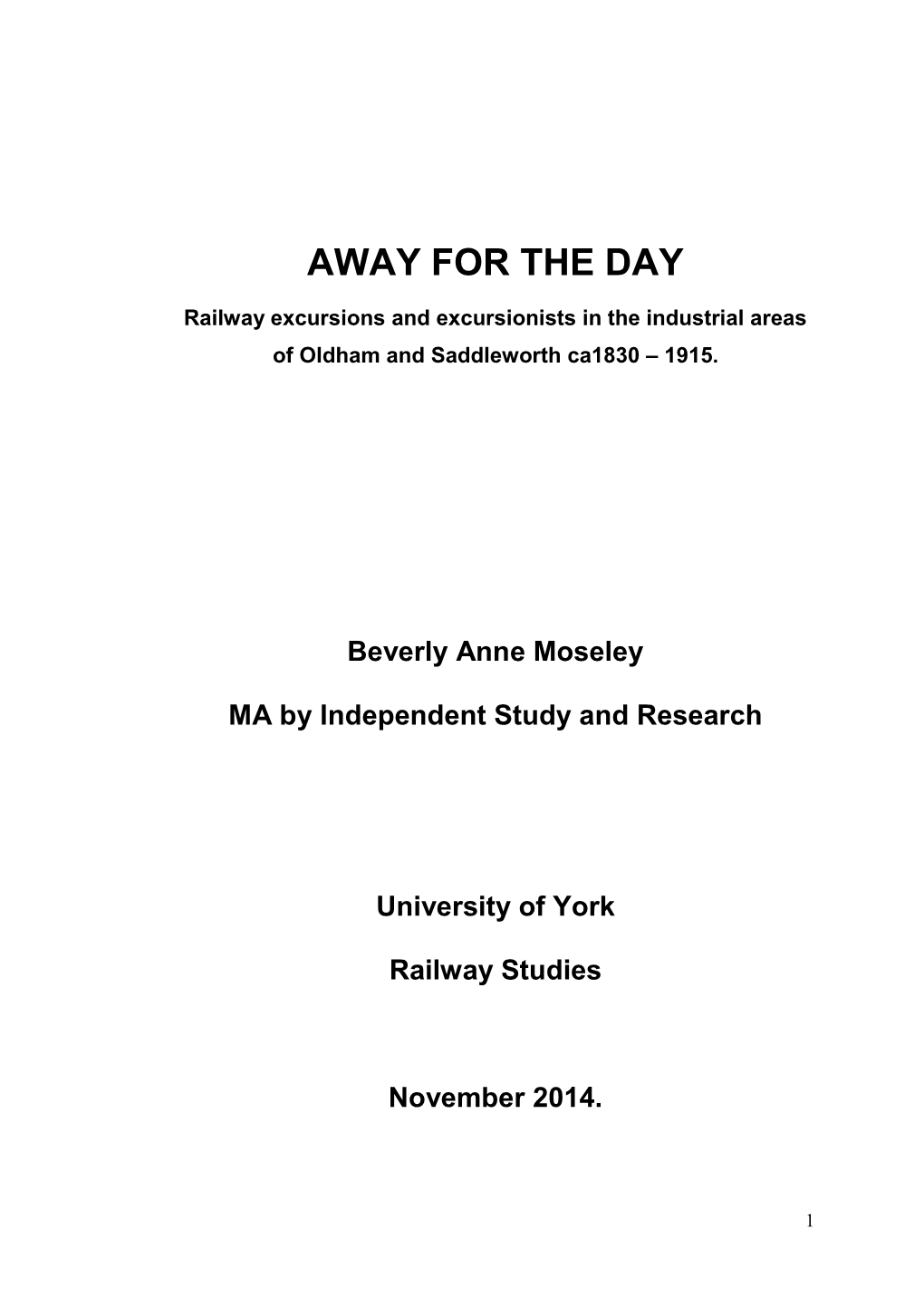 Revised Away for the Day.Pdf