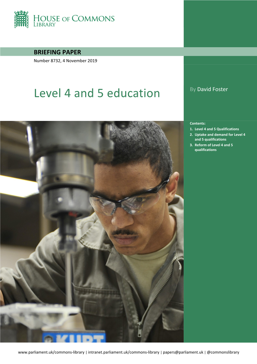 Level 4 and 5 Education