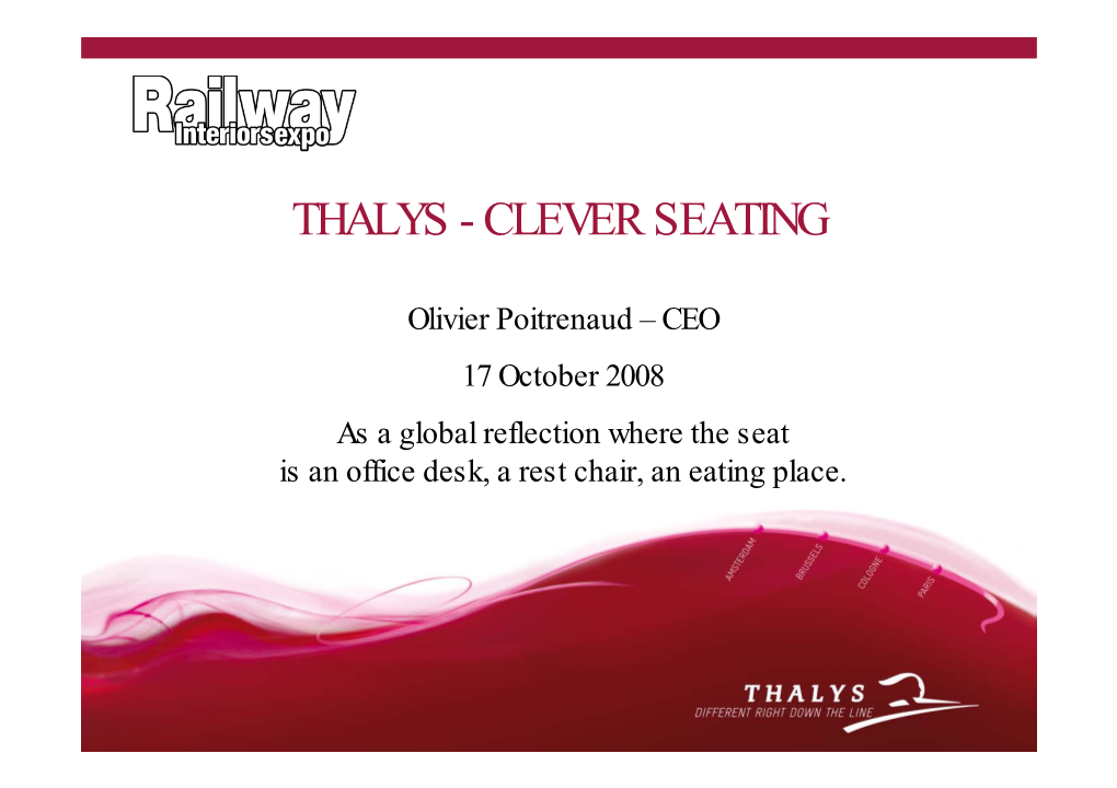 Thalys - Clever Seating