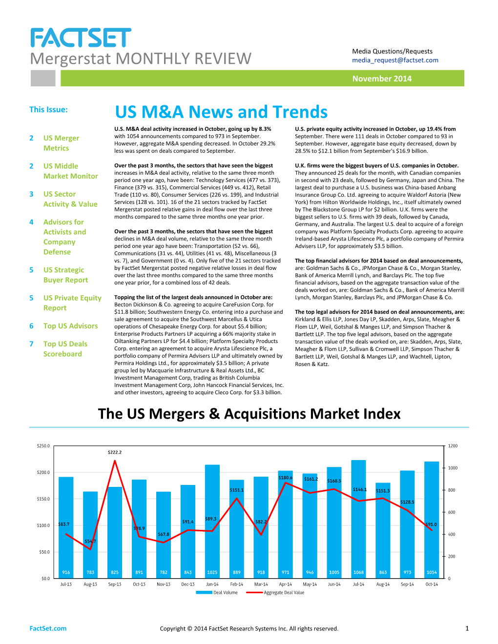 US M&A News and Trends