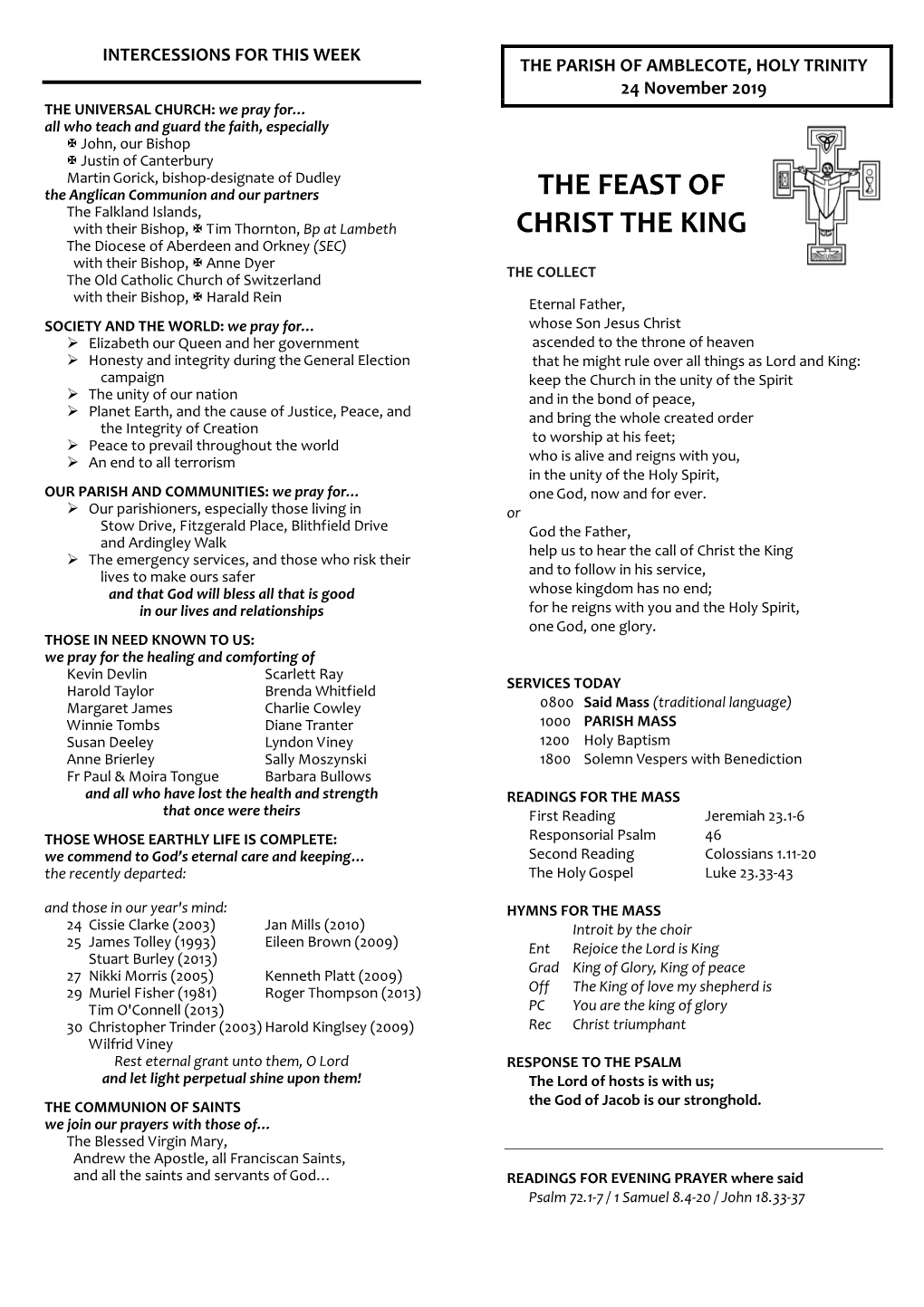 The Feast of Christ the King