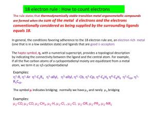 18 Electron Rule : How to Count Electrons