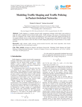 Modeling Traffic Shaping and Traffic Policing in Packet-Switched Networks
