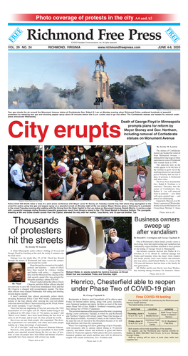 Richmond Free Press Tear Gas Clouds the Air Around the Monument Avenue Statue of Confederate Gen