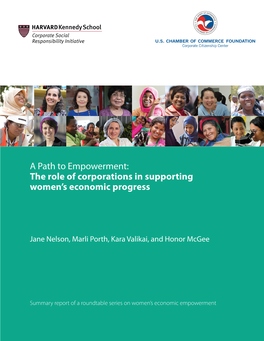A Path to Empowerment: the Role of Corporations in Supporting Women's