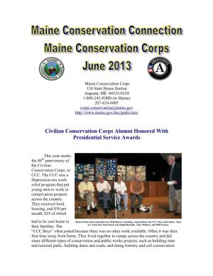 Civilian Conservation Corps Alumni Honored with Presidential Service Awards