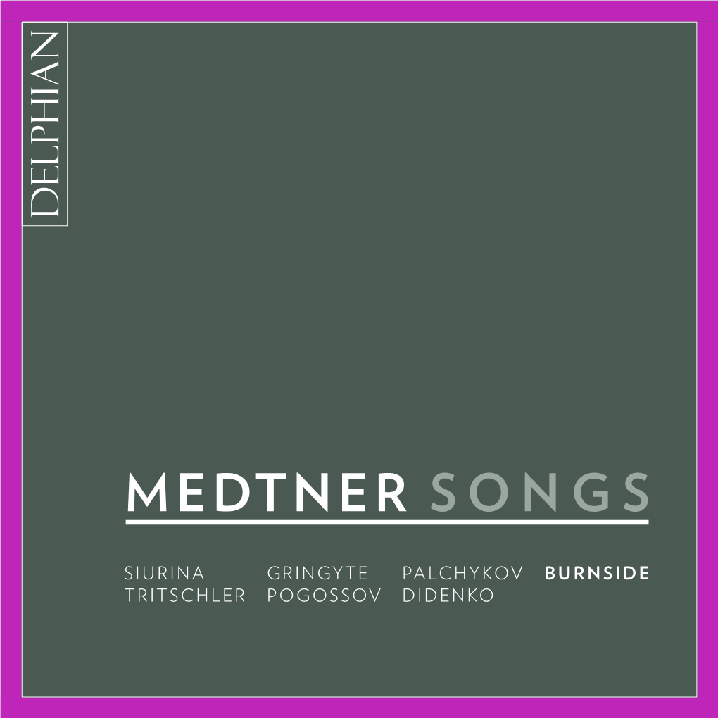 Medtner Songs