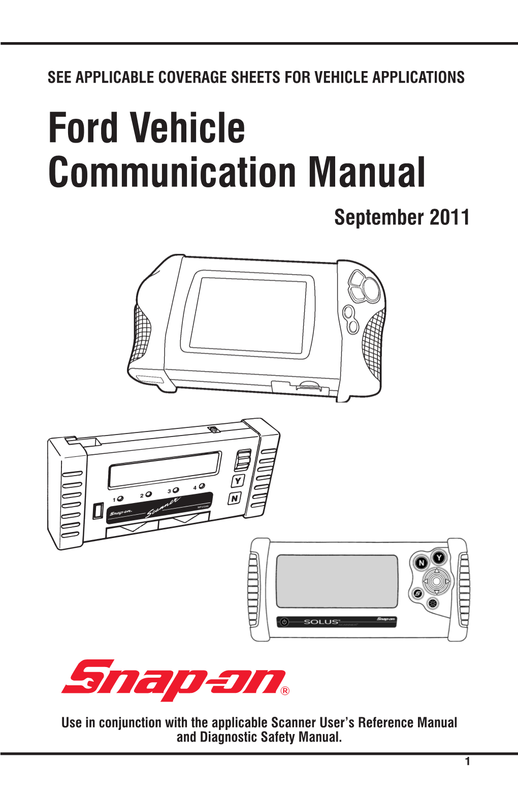 Ford Vehicle Communication Manual September 2011