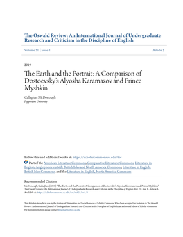 A Comparison of Dostoevsky's Alyosha Karamazov and Prince