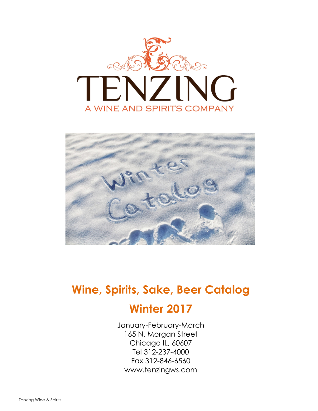 Wine, Spirits, Sake, Beer Catalog Winter 2017 January-February-March 165 N