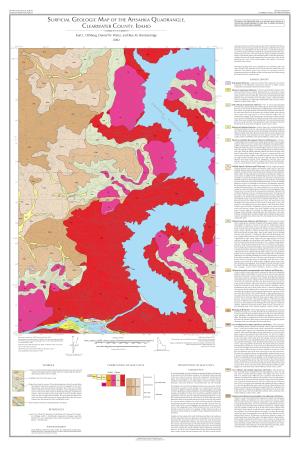 Surficial Geologic Map of the Ahsahka Quadrangle, Clearwater County