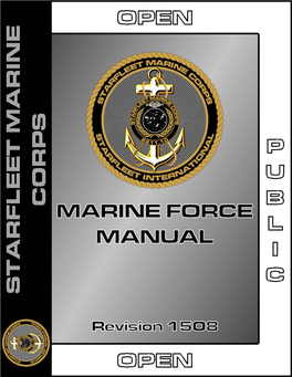 STARFLEET MARINE CORPS MARINE FORCE MANUAL Revision 1508