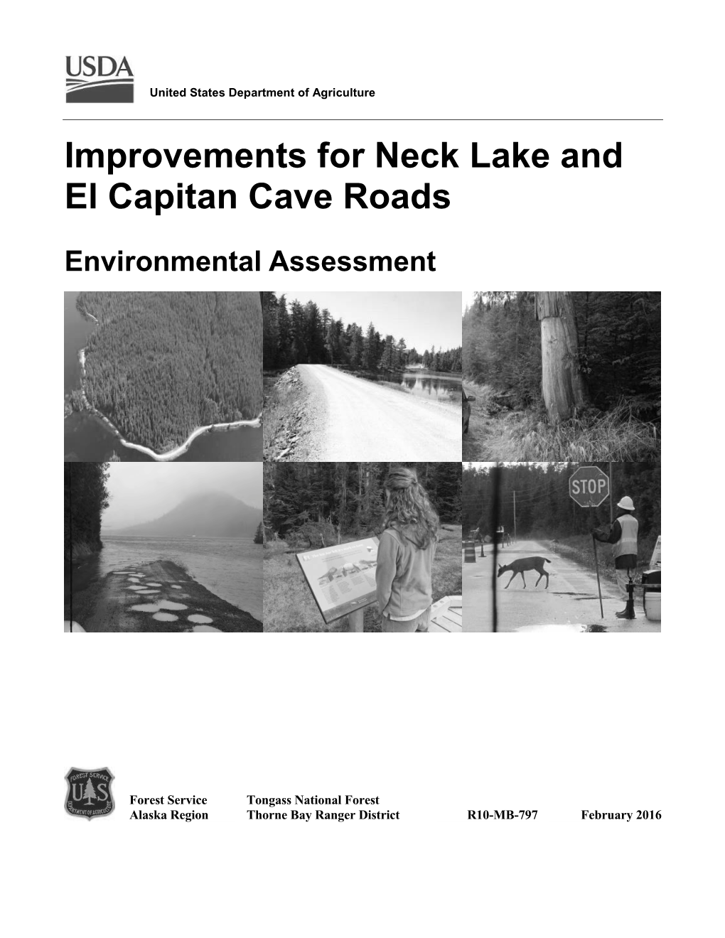 Improvements for Neck Lake and El Capitan Cave Roads Environmental Assessment