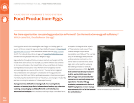 Food Production: Eggs