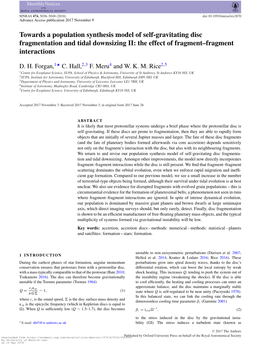 Towards a Population Synthesis Model of Self-Gravitating Disc Fragmentation and Tidal Downsizing II: the Effect of Fragment–Fragment Interactions
