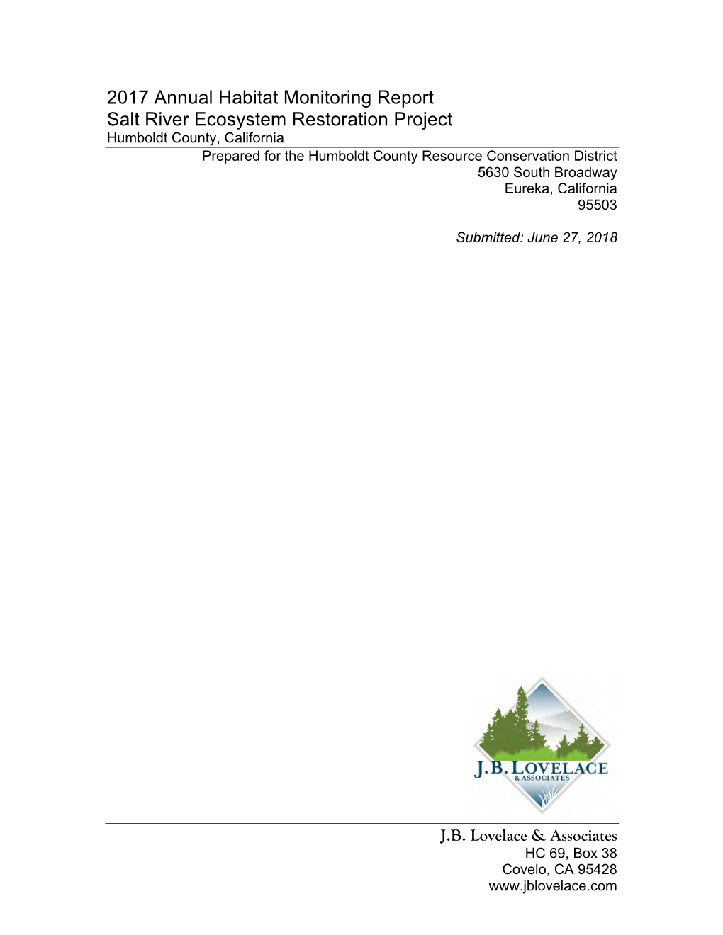 Salt River Vegetation Habitat Monitoring Report 2017