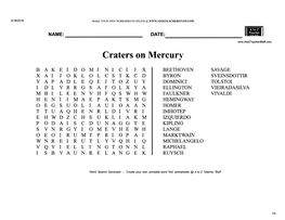 2C Mercury Crater Wordsearch V1