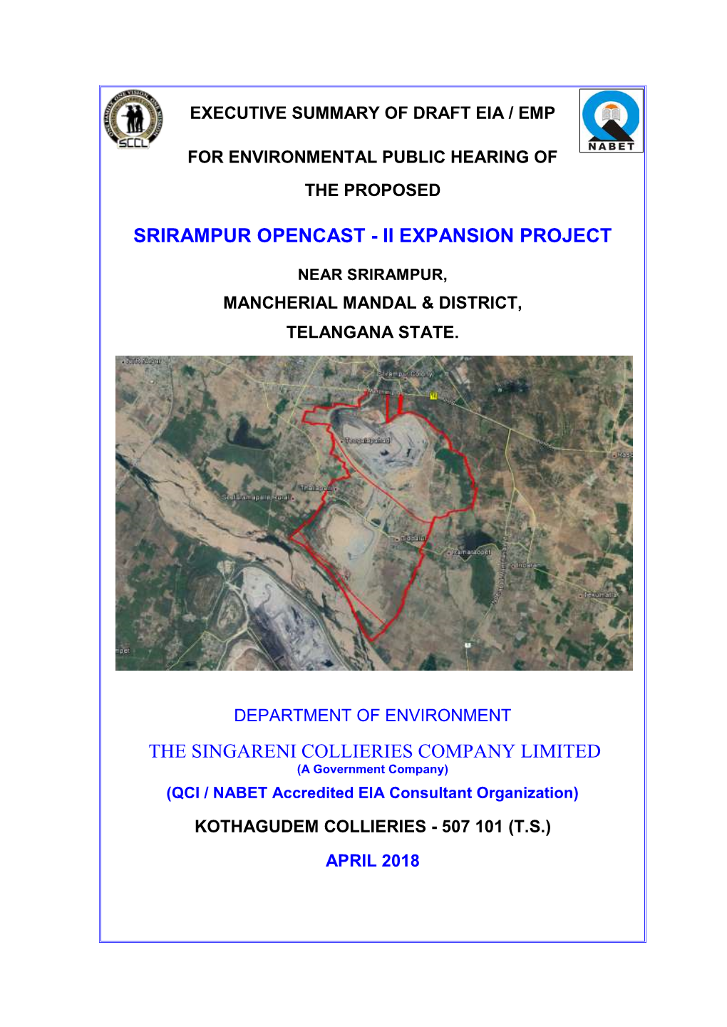 Srirampur Opencast - Ii Expansion Project