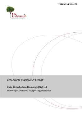 Ecological Assessment Report Cube Octhahedron