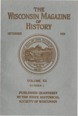 September 1936 Volume Xx Published Quarterly by The