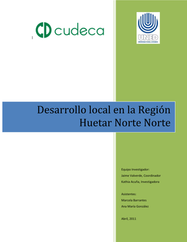 Desarrollo Local En La Región Huetar Norte Norte