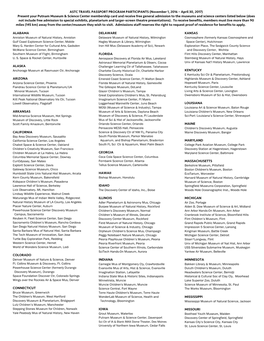 Astc Travel Passport Program Participants