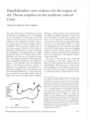 New Evidence for the Impact of the Theran Eruption on the Northeast Coast of Crete