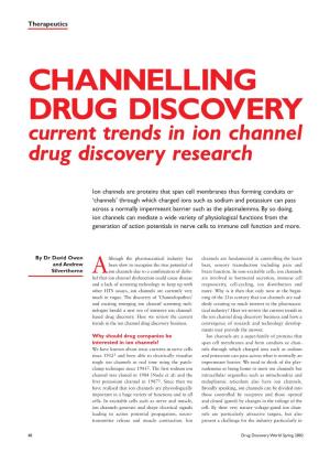 CHANNELLING DRUG DISCOVERY Current Trends in Ion Channel Drug Discovery Research
