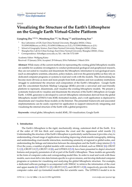 Visualizing the Structure of the Earth's Lithosphere on the Google Earth Virtual-Globe Platform