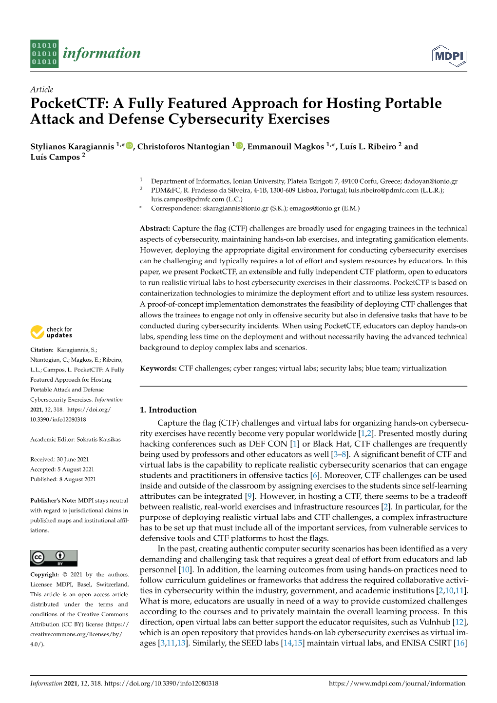 A Fully Featured Approach for Hosting Portable Attack and Defense Cybersecurity Exercises
